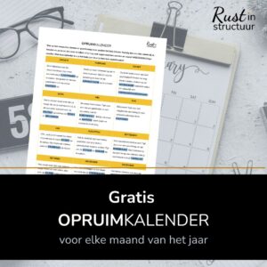 Gratis opruimkalender