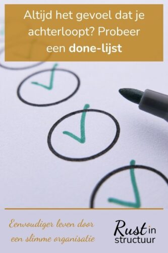Maak een done-lijst in plaats van een to-do-lijst